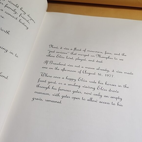 OUR MEMORIES OF ELVIS Signed  by Sean Shaver W Letters /HardCvr - Picture 6 of 11